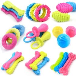 Rubber Pet Toys: Small Dog Chew Training for Teeth Cleaning - Puppy & Cat Supplies