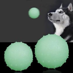 Reflective Solid Dog Toy Ball for Pet Training and Interactive Play