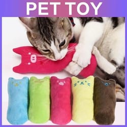 cute molar cat toy: fun interactive plush for kittens with chewing & sounding features - pet accessories