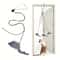 Hanging Cat Toy for Door, Entertaining OmDoor Kitten Teaser with Dangling Feathers, Mental Stimulation & Exercise Toy