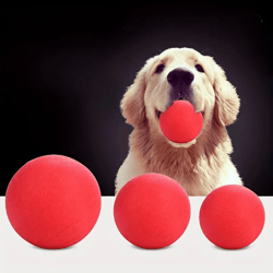 tough chew ball for dogs, durable rubber chew toy for dental health, clean teeth, and long-lasting entertainment