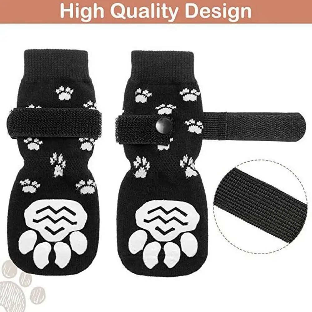 vuo64PCSDoubleSideAntiSlipDogSockswithAdjustableStrapsforPetPawProtectorforPuppyjpg