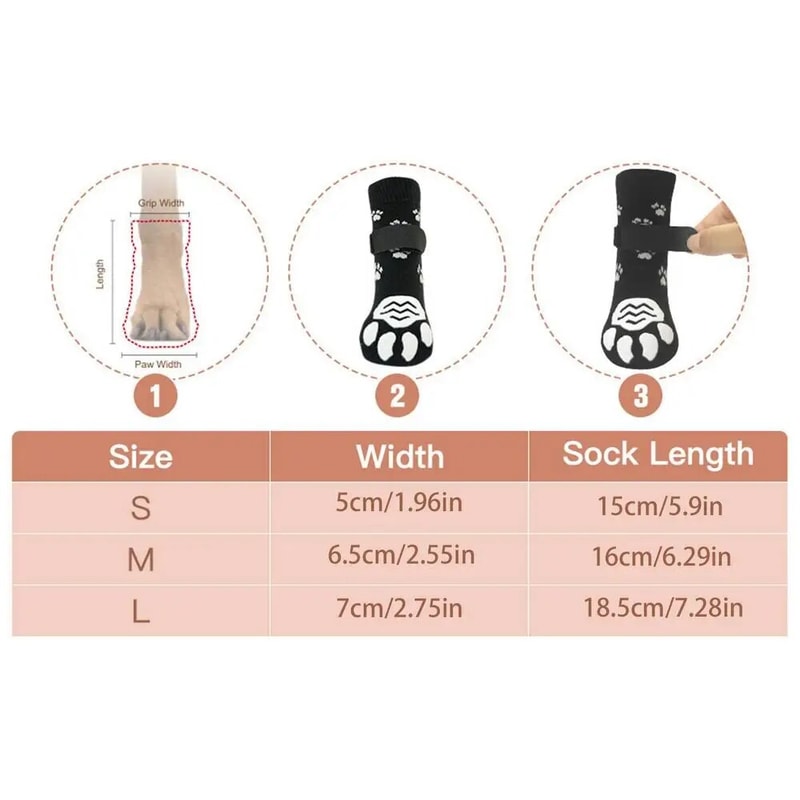 KOdG4PCSDoubleSideAntiSlipDogSockswithAdjustableStrapsforPetPawProtectorforPuppyjpg