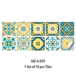 mandala matte tile sticker | vinyl kitchen & bathroom wallpaper
