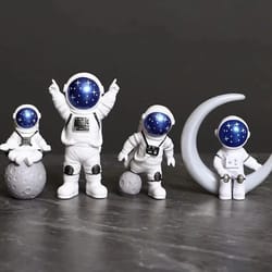 astronaut figure statue | spaceman sculpture educational toy & home decor