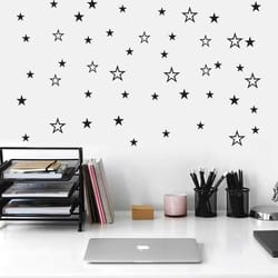 kids rooms nursery wall sticker: mixed size hollow stars decals
