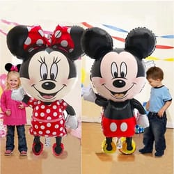 giant mickey and minnie mouse foil balloons - perfect for baby showers and birthday parties!