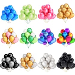 colorful glossy pearl latex balloons - perfect for birthday parties & weddings!