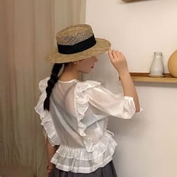 women summer straw beach hat fashionable uv protection panama cap