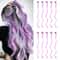 Colorful Curly Hair Extensions Synthetic Long Hairpiece for Girls Women Kids Perfect Party Wig