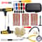 Car Tire Repair Kit Emergency Puncture Plug Tools for Quick Tyre Fix Includes Tire Strips Glue