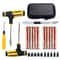 Car Tire Repair Kit Emergency Puncture Plug Tools for Quick Tyre Fix Includes Tire Strips Glue