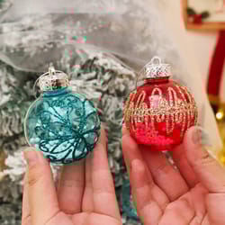 ball hanging christmas tree pendant ornaments, 6 12pcs christmas decoration, home decor party supplies new year decor