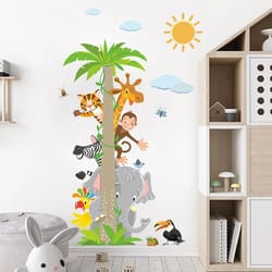 coconut tree wall sticker: kids room & home decoration