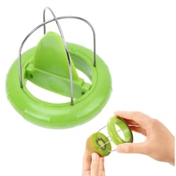 stainless steel kiwi cutter & peeler: quick kitchen gadget for effortless kiwi slicing & peeling