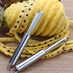 stainless steel pineapple knife: a kitchen essential with durable v-type edge for non-slip peeling