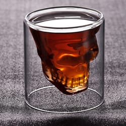 wine cup glasses | crystal cocktail, whisky, beer & coffee mugs | double bottom glass cup drinkware