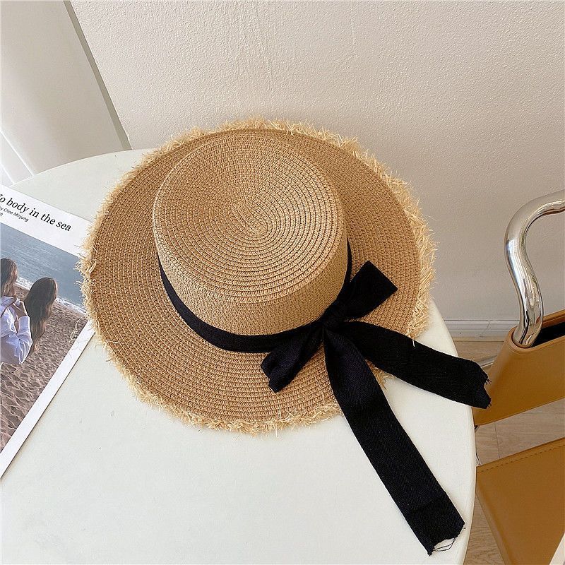 Elegant Beach Hat for Women Straw Sun Hat with Bow Design
