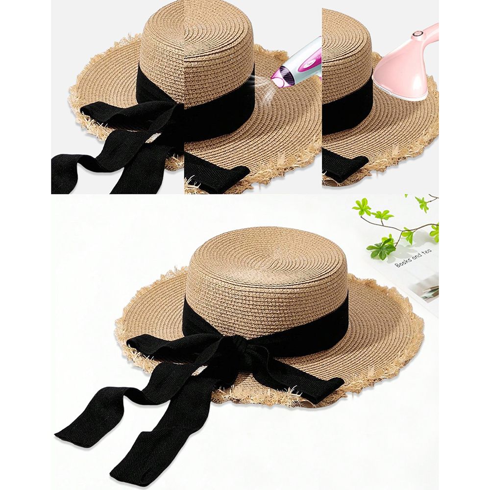 Elegant Beach Hat for Women Straw Sun Hat with Bow Design