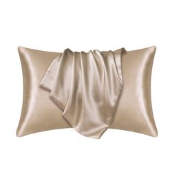 silky smooth satin pillowcase for hair & skin – luxurious silk pillow cover for beauty sleep
