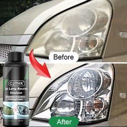 car headlight restoration kit, headlamp scratch remover & polish liquid for oxidation removal