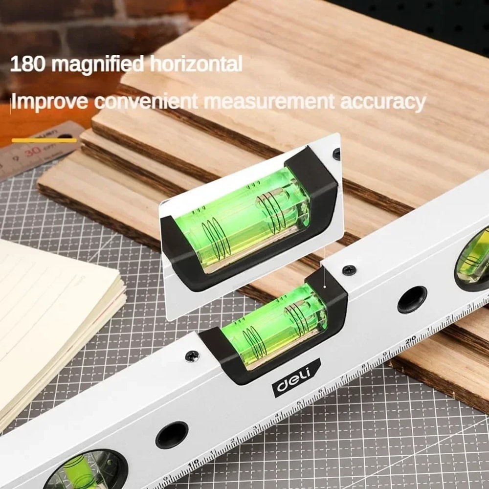 Magnetic Torpedo Level Tool High Visibility Shockproof Bubble Level With Vials Aluminum Alloy For P 2