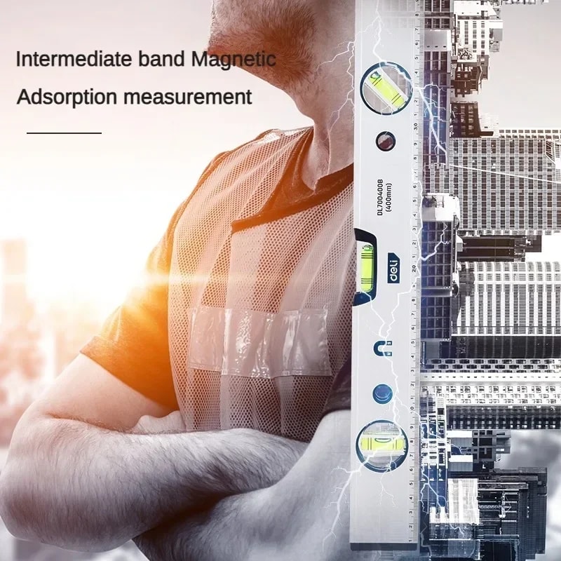 Magnetic Torpedo Level Tool High Visibility Shockproof Bubble Level With Vials Aluminum Alloy For P 1