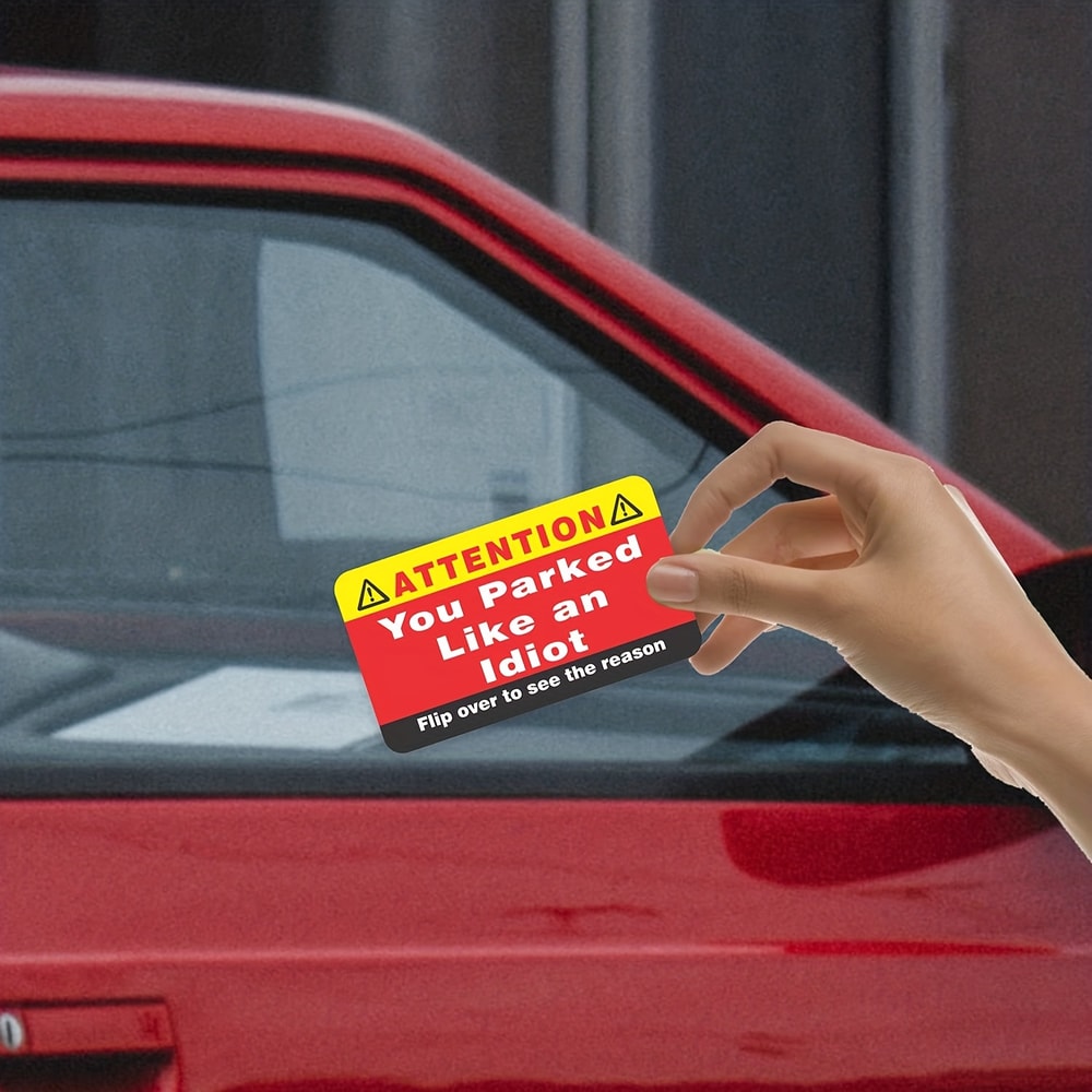 You Park Like an Idiot Cards – 50-Pack Multiple Reason Violation Notices – Hilarious Bad Parking Gag Gift for Adults