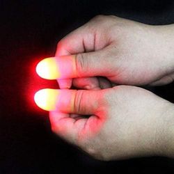 red light up thumb – magic trick prop with led for party stage & illusions gimmick