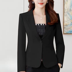 classic blazers for women, professional suit jacket for office lady, black interview blazer, formal work clothes