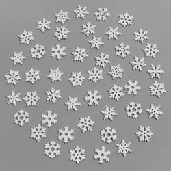 christmas decoration tree, white wooden snowflake, ornaments for home decor, diy gifts accessories for new year