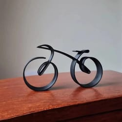 acrylic minimal bicycle sculpture: stylish office & table decor gift