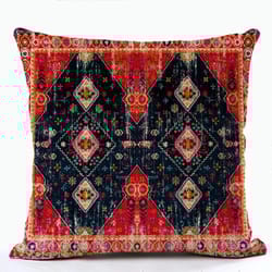 2023 ethnic persian carpet print linen pillow case: boho geometric throw for home