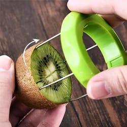 creative kiwi cutter knife: fruit slicer, peeler, scooper - detachable salad cooking tools for lemon kiwi peeling - kitc