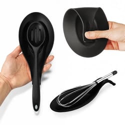 silicone spoon rest: heat resistant placemat, coaster tray, pot holder - kitchen