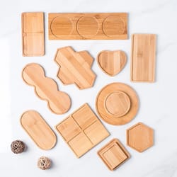 wooden soap dispenser tray: bamboo holder for home decor, garden supplies, photography props, coaster