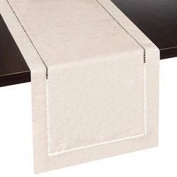 linen table runner farmhouse 13 x 72 inches - decorative for dining, wedding, party, holiday home decor