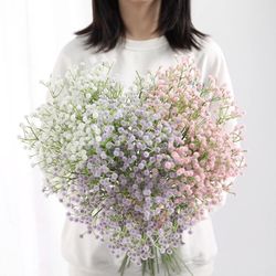 3/5/10pcs Gypsophila Artificial Flowers for Wedding Home Decor - DIY Floral Bouquets Arrangement