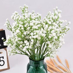 New 52cm Artificial Gypsophila Flowers Bouquet DIY Floral Ornaments Wedding Party Fake Plants Decoration