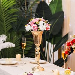 Wedding Decoration Vase: Dining Room Decor for Table Flower Arrangement Stand - Centerpieces & Wedding Flower Vases