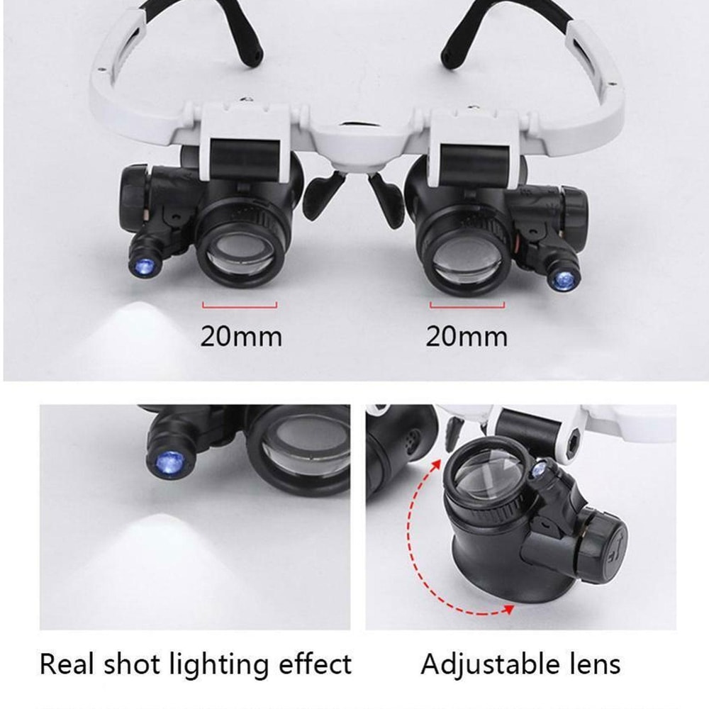 Professional Magnifying Headset with LED