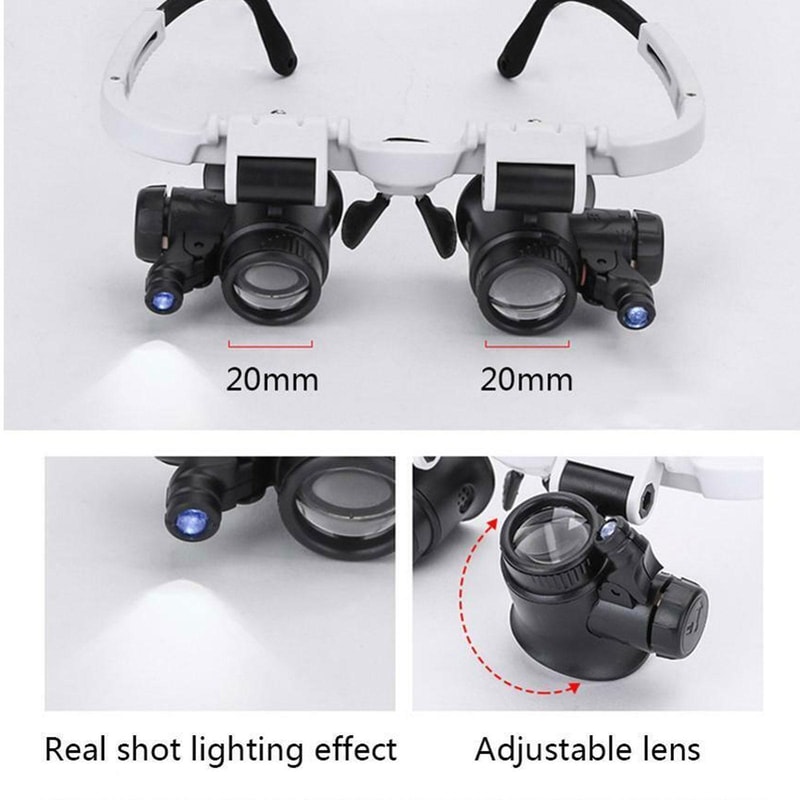 Professional Magnifying Headset with LED