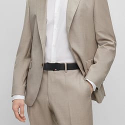 premium mens belt, automatic buckle, toothless design, business & casual fashion