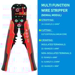 multifunctional crimping pliers, automatic wire stripper, cable cutter & terminal hand tool for professionals