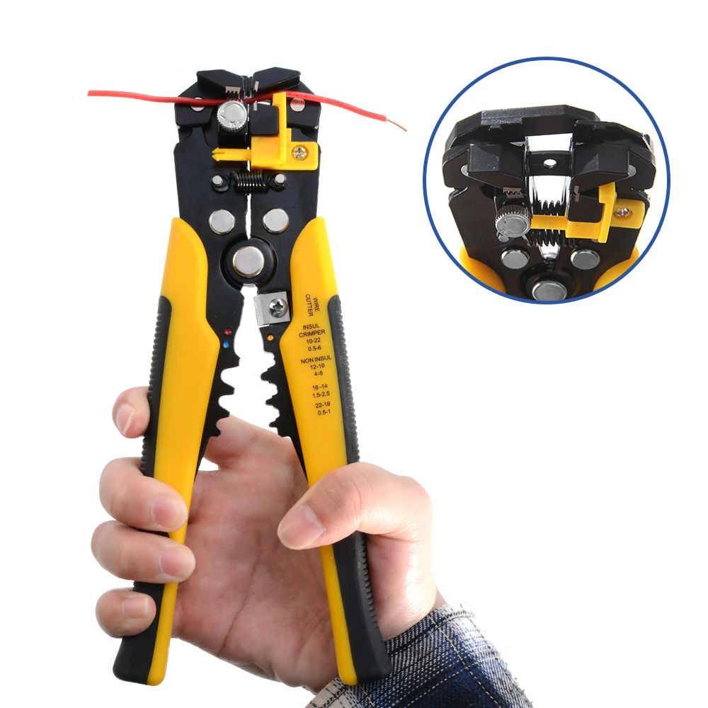 Multifunctional Crimping Pliers Automatic Wire Stripper Cable Cutter Terminal Hand Tool For Profes