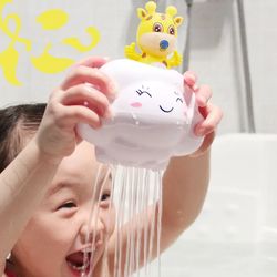 cute cloud shower bath toy for babies, water spraying bathing toy for kids | fun swimming & parent-child water play gift