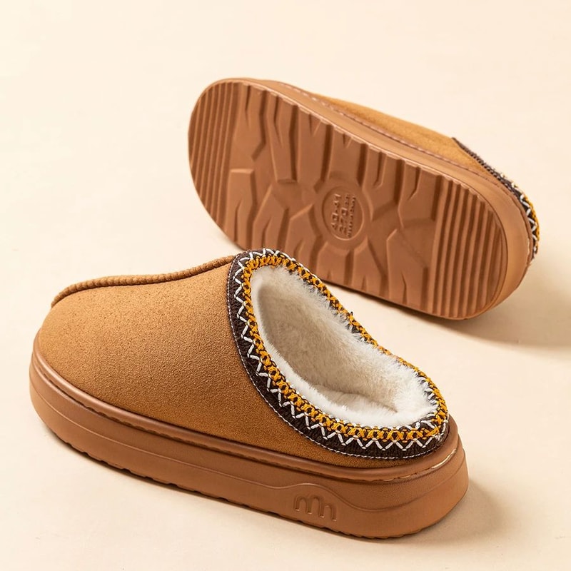 Cozy Winter Womens Slippers With Plush Fuzzy Fur Soft Sole AntiSlip Warm House Shoes For Indoor O 1