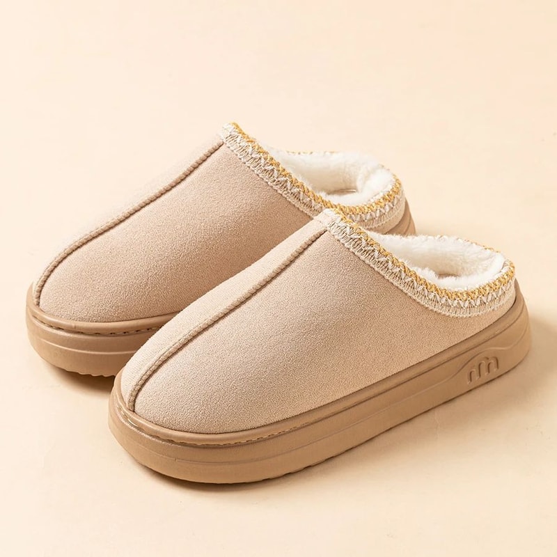Cozy Winter Womens Slippers With Plush Fuzzy Fur Soft Sole AntiSlip Warm House Shoes For Indoor O 11