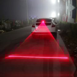 car auto led laser fog light, anti-collision taillight with brake warning for safe night & fog driving