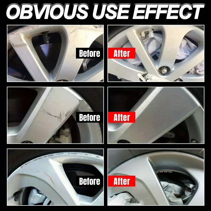 Wheel Hub Scratch Repair Wax Deep Conditioning For Automobile Tires Alloy Wheels 3